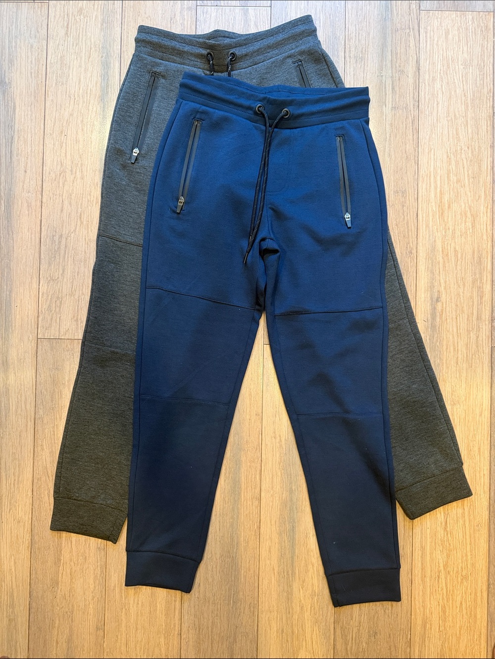 Aeropostale Men's Jogger Pants - Navy and Charcoal (Set of 2)